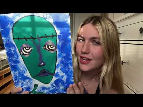 ASMR my paintings!! 🎨🖼️