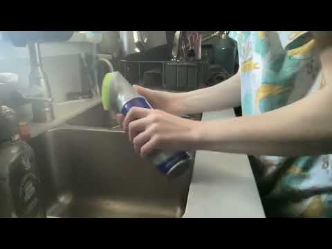 ASMR cleaning my sink