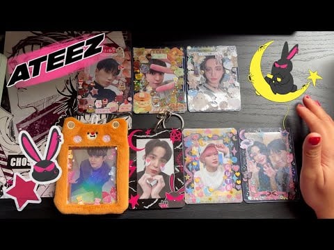 K-Pop ASMR! Showing you my ATEEZ photocards 💕 Soft-spoken yaps and taps for sleep 😴 