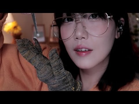 ASMR 《귀 속에서 진주가 나왔다…!?》 1980 레트로 귀 보석 감정소 Retro-ear cleaning