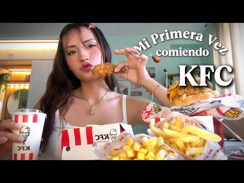 ASMR COMIENDO KFC 🍗 Mi Primera Vez probando  KFC (MUKBANG ASMR) ❤️