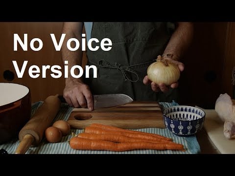 ASMR (No Voice) Homemade Chicken Noodle Soup