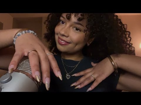 ASMR jewelry tour 💍 (nail tapping, finger fluttering, hand movements, mic gripping, jewelry sounds)