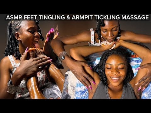 ASMR for Sleep, Feet Tickling Massage, Armpit Massage & Washing, Stomach Tickling, Full Body Massage
