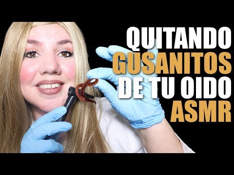 ASMR Español 🐛 QUITANDO GUSANITOS de tus OIDOS Role Play 🐛 Limpieza de Oidos Binaural