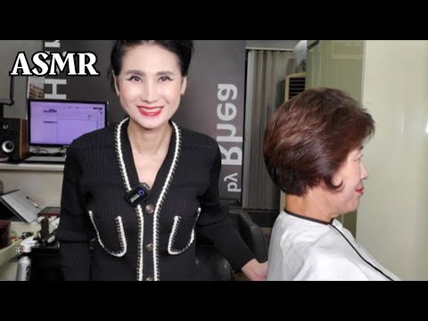Korean Hair salon ASMR (visual and auditory activation) I hope you enjoy the long video!!