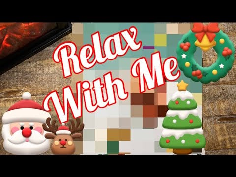 ASMR Visual & Sound Triggers: Santa & Friends Sticker Puzzle #725