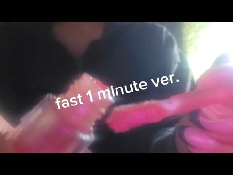 (1 minute asmr) makeup directly on the camera(lofi+no talking)