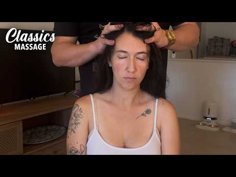 ASMR | Indian Head Massage and Hair Brushing | No Talking
