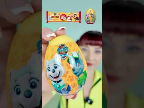 ASMR Emoji Eating Paw Patrol Surprise Egg, Cookies  #mukbang #eatingsounds