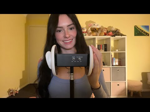 ASMR 3dio ear massage 👂 (lotion, gel, latex gloves, baby wipes)