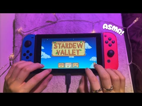 ASMR Cosy Stardew Valley Gameplay!✨ (switch controller sounds, whispers) Pokémon Advent Day 9