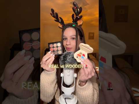 THE BEST WOODEN MAKEUP💄🪵 #asmrvideo #tingly #asmrtriggers #asmrvideos #relax #asmrcommunity#makeup