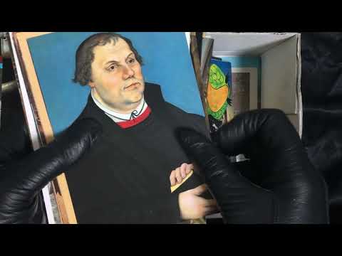 LEATHER GLOVES 👈👉 VINTAGE👈 POSTCARDS👉 FLIP_THROUGH   [[ASMR]]