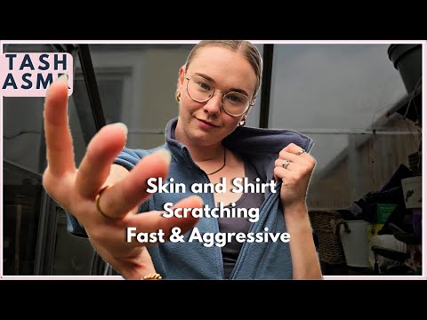 ASMR Skin & Shirt Scratching (Fast & Aggressive)