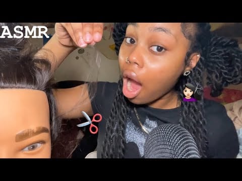 ASMR| Unprofessional Hairstylist Gives BOB A New Hair Look✂️💇🏻‍♀️🤭 ASMR Roleplay✨