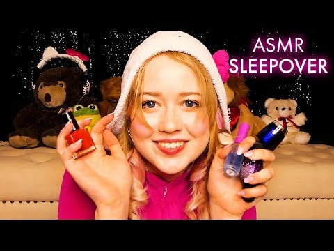 ASMR Sleepover With Your Bestie 💤 Cozy Pillow Talk, Gaming, Personal Attention, Tingly Roleplay