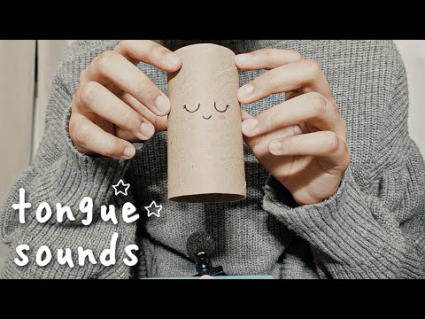 ASMR Tongue Sounds (Tube Tingles) (No Talking)