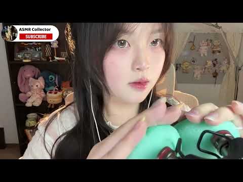 ASMR🎧｜Numb eardrum massage | 6 types of microphone sounds | Long-awaited rubber gloves