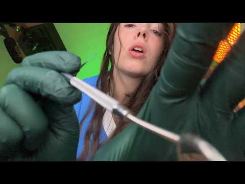 Fast, Slightly Chaotic Cranial Nerve Exam (ASMR Roleplay)