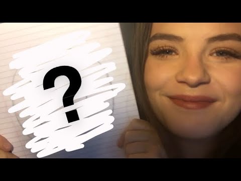 ✏️ASMR Roleplay - Chatty Quirky Artist Sketches Your Portrait ( Face tracing, Inaudible Whisper) ✏️