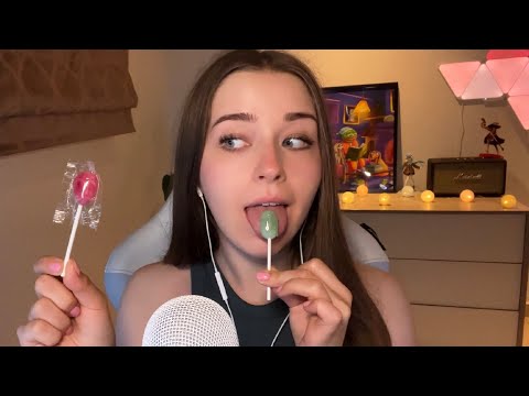 ASMR Lollipop Noms 🍭 (100% Sensitivity Mouth Sounds)