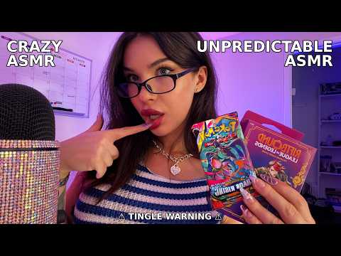 ASMR but it's unpredictable and crazy (soft spoken to whisper, fast & aggressive)