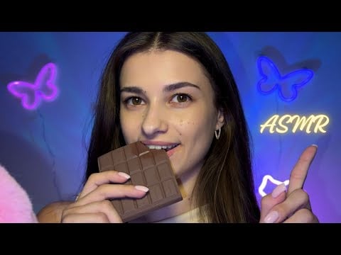 Asmr | Chocolate Eating & Tapping 🍫👅 Mouth Sounds & Sleeping 😴🥰