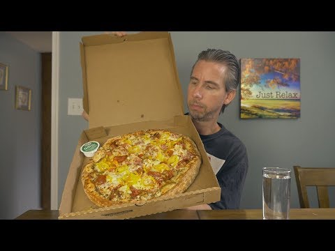 Let's Eat! Papa John's Italian Hero Pizza | ASMR