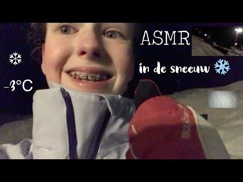 ASMR~Sneeuw geluidjes in Zwitserland ❄️💕| pt.1