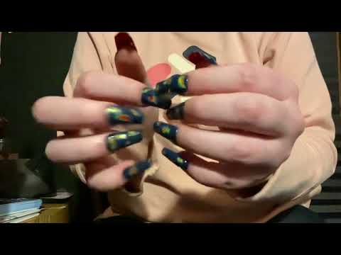 ASMR Nail on Nail Tapping Long Nail|Lofi No Talking