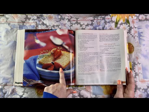 ASMR Page turning & squeezing! (No-talking version) Nice water-damaged cook book! Good Housekeeping