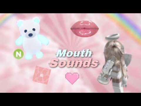 Layered mouth sounds~ making neon polar bear in adopt me!🤍