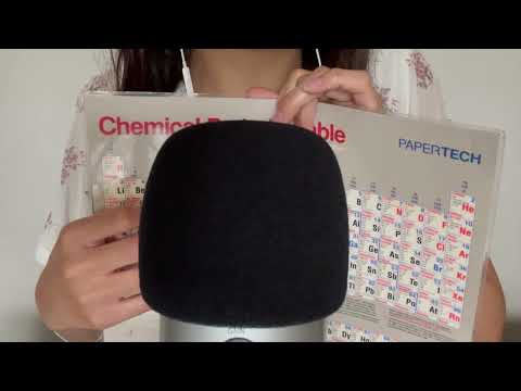 Soft Spoken Trigger Words From the Periodic Table + Some Tracing [ASMR]