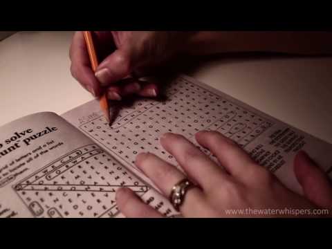 Story Whispering & Up Close Word Search Puzzle | ASMR & Sleep Relaxation