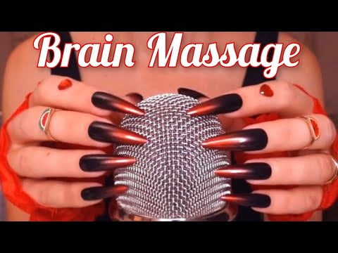ASMR BRAIN Massage 🌟Mic Scratching (& Blue Part of Yeti), Mic Brushing, Tapping, Layered Sounds