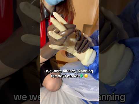 We We’re already planning the next move #medicalexam #latexgloves #latexsounds