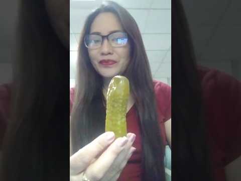 PICKLE ONE BITE#viral #food #shortsfeed #mukbang #everyone #eating #viralvideo #funny #asmr #foodie