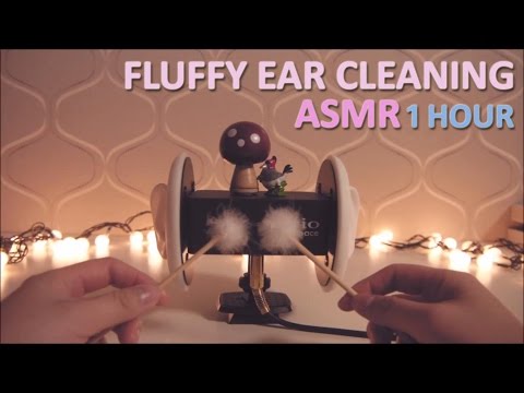 ASMR. 솜털귀청소 1 Hour Fuffly Ear Cleaning (No Talking)