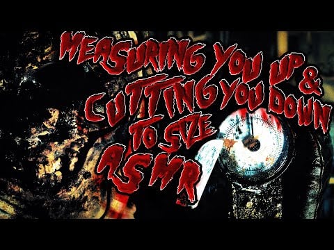 ASMR Cannibal Butcher Roleplay | Measuring You Up & Cutting You Down To Size (Polyp Popping)