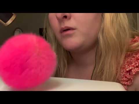 ASMR  - mouth sounds and makeup brushes