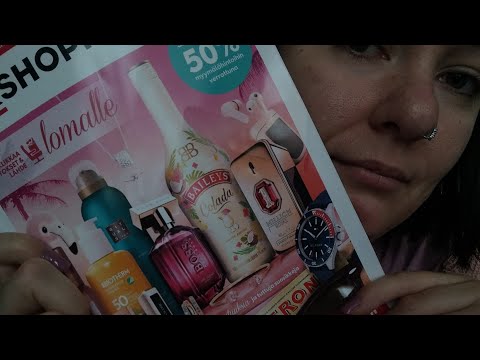 ASMR- Taxfree shopping magazine show and tell