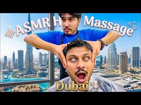 💆‍♂️ ASMR | $5 45 Indian Head Massage in Dubai 🇦🇪🇮🇳 | Every Dirham Was Worth It! 😱✨