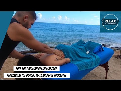 Relaxing Full Body Massage | Beachside Ambience | No Talking ASMR Session