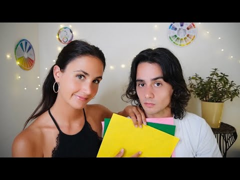 Analisi del colore su mio fratello | ASMR ITA | Real person color analysis 🌈