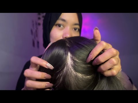 ASMR Hair Play🪮 — Searching Bugs, Scratching, Haircut 🐞💇🏼‍♀️