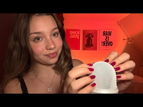 ASMR | Mic Scratching! 💝😴 (whispers, mouth sounds and visuals) 