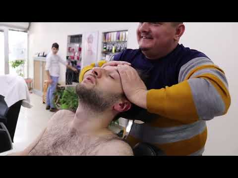 ASMR TURKİSH BARBER MASSAGE HEAD NECK BACK AMR EAR FACE CHeSt THERAPY