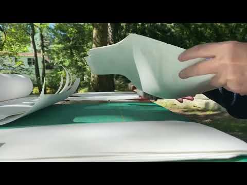 ASMR Paper Sounds with Lots of Outdoor Summer Noise, Cicadas, Airplane, Lawnmower