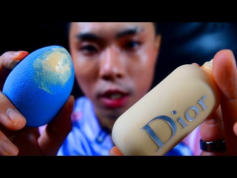 Makeup on Yo Screen 💆🏻‍♀ ASMR: DIOR Foundation, Wet Puff Sounds (Beauty Blender) [Korean Roleplay]